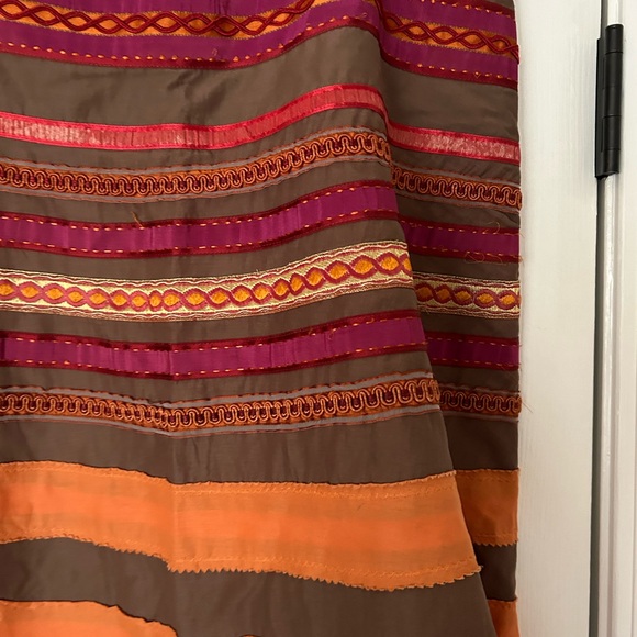 Multi-colored cotton skirt. - Picture 3 of 5